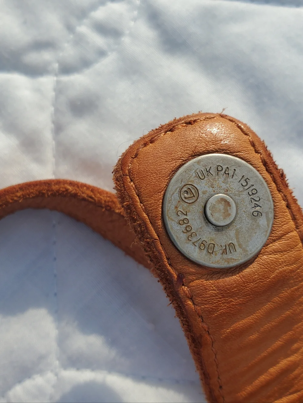 Tan Woven Leather Crossbody Bag - Passport To India - Picture 6 of 9